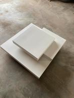 Witte design salontafel - Selena - 90x90cm, Huis en Inrichting, Minder dan 50 cm, Ophalen of Verzenden, Zo goed als nieuw, Vierkant