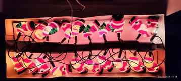 Vintage kerstboomverlichting kerstman xl 20 lampjes beschikbaar voor biedingen