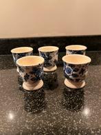 Beatrix blauw servies 5 eierdopjes, Ophalen of Verzenden