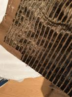 Meubelstof grove rib donkerbruin lap is 3 meter bij 1meter40, Hobby en Vrije tijd, Stoffen en Lappen, Bruin, 120 cm of meer, Ophalen of Verzenden