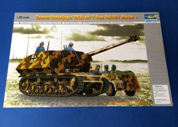 trumpeter	354	German Panzerjäger 39(H) mit 7.5cm PaK 1/35 beschikbaar voor biedingen