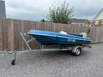 Jeanneau Cap 400 + 25pk Evinrude + Trailer, Watersport en Boten, Ophalen, 10 tot 30 pk, Gebruikt, Snelvarend