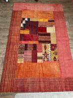 Handgemaakte Patchwork tapijt. Afmeting: 217x137cm., Ophalen of Verzenden, Rechthoekig, 200 cm of meer