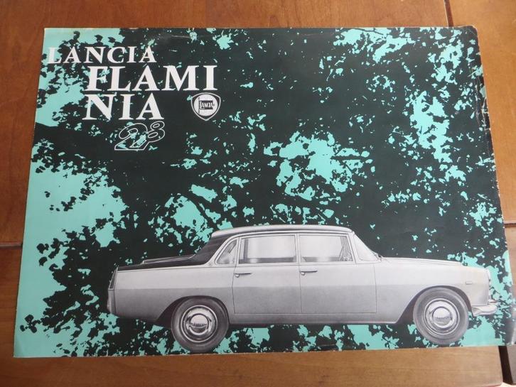 Folder Lancia Flaminia 2.8 sedan 1965, Boeken, Auto's | Folders en Tijdschriften, Gelezen, Overige merken, Ophalen of Verzenden