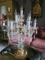 2 ZEER MOOIE ANTIEKE KRISTALLEN GIRANDOLES LAMPEN, Antiek en Kunst, Ophalen of Verzenden