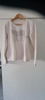 Witte trui met luipaard print - Maat M, Maat 38/40 (M), Wit, Ophalen of Verzenden, Onbekend