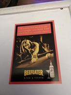 BEEFEATER. LIVE A LITTLE.  -  BILJART, Verzamelen, Ophalen of Verzenden, 1980 tot heden, Sterren en Beroemdheden