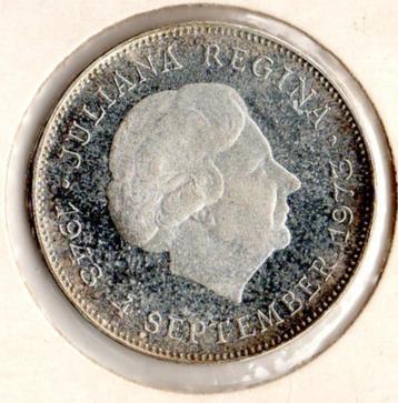 10 Gulden - Juliana (Anniversary of Reign) 1973 beschikbaar voor biedingen