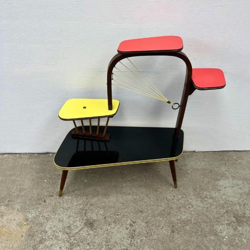 vintage plantentafel / standaard met 4 etages - fifties, Huis en Inrichting, Woonaccessoires | Overige, Gebruikt, Ophalen of Verzenden