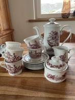 Natuurservies Koffieservies met Hazen en Wild - 6 Kop en Sch, Overige materialen, Nieuw, Ophalen of Verzenden, Overige stijlen