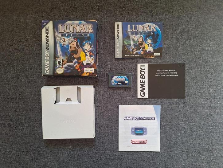 Lunar Legend - Nintendo Gameboy Advance GBA - Compleet CIB, Spelcomputers en Games, Games | Nintendo Game Boy, Gebruikt, Avontuur en Actie