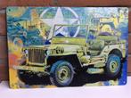 Willys Jeep Metalen Wandbord | Willy's Jeep ww2, Verzamelen, Militaria | Tweede Wereldoorlog, Verzenden