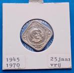 5 cent penning 1979 - 5 MEI NEDERLAND 25 JAAR VRIJ UNC 5 cen, Postzegels en Munten, Penningen en Medailles, Verzenden, Overige materialen