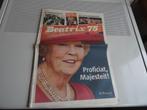 Bijlage telegraaf. zaterdag 26 januari 2013 Beatrix 75 jaar., Verzamelen, Koninklijk Huis en Royalty, Ophalen of Verzenden, Zo goed als nieuw