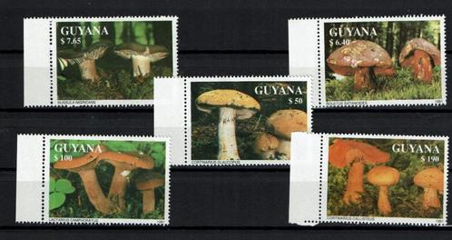 guyana 1991 pf serie paddenstoelen mudhrooms flora, Postzegels en Munten, Postzegels | Thematische zegels, Postfris, Dier of Natuur