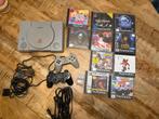 PlayStation 1 +  twee controllers en veel games (ruilen), Avontuur en Actie, 1 speler, Ophalen of Verzenden, Zo goed als nieuw