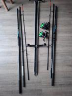 2 spro strandhengels plus molens en steun, Ophalen, Gebruikt, Complete set