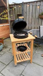 Kamado 13 inch gemonteerd in IKEA BEKVÄM roltafel, Ophalen, Gebruikt, Met accessoires