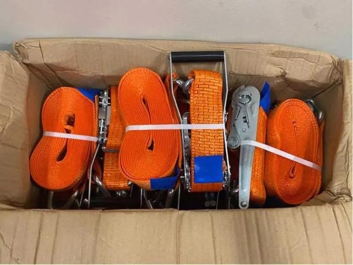 2024 loodlok 6meter spanbanden oranje, Auto diversen, Aanhangwagen-onderdelen, Ophalen