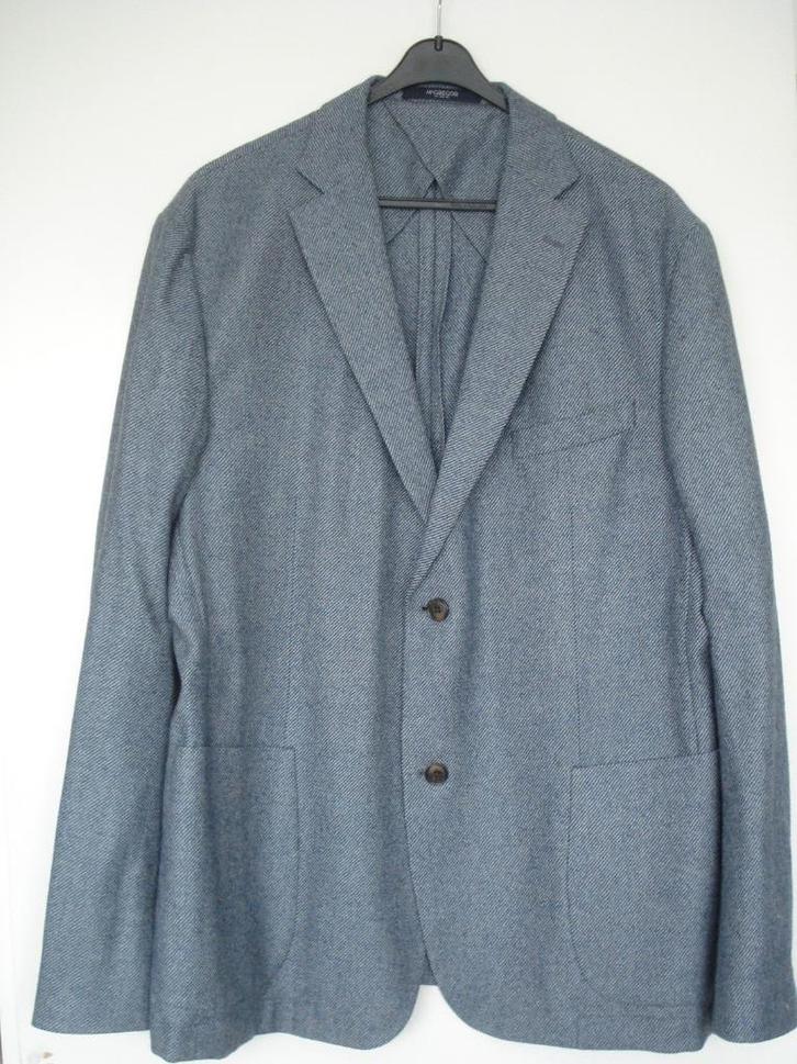 McGregor colbert - maat L - tailored fit - blauw, Kleding | Heren, Kostuums en Colberts, Zo goed als nieuw, Maat 52/54 (L), Blauw