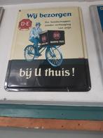 DE bij u thuis! douwe egberts blik reclamebord, Ophalen of Verzenden