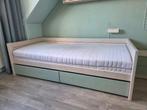 Lifetime whitewash bed incl. bedlades+lattenbodem+matras, Ophalen, Gebruikt, 100 cm of meer, Matras