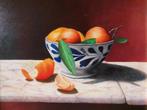 appels en mandarijnen in porselein schaal, Antiek en Kunst, Ophalen of Verzenden