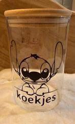 Glazen koekjes pot Stitch, Verzenden, Nieuw, Glas, Pot, Bus of Blik