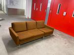Mid century/ vintage bruine bank, Huis en Inrichting, Banken | Bankstellen, Tweepersoons, 75 tot 100 cm, Ophalen of Verzenden