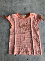 Bakkaboe shirt maat 74 oranje wit gestreept top korte mouw, Meisje, Ophalen of Verzenden, Zo goed als nieuw, Bakkaboe