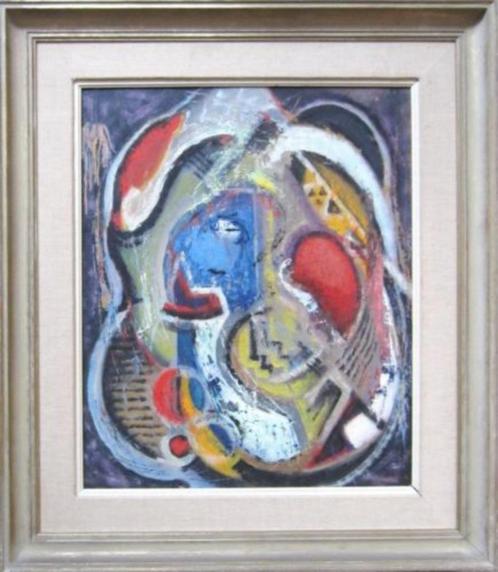 == Henk Gorter 1908-1974 ==abstracte compositie==, Antiek en Kunst, Kunst | Schilderijen | Abstract, Ophalen of Verzenden