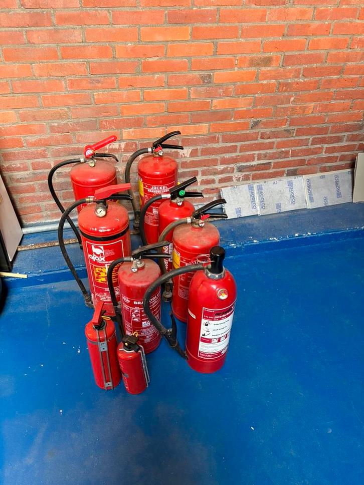 Partij Brandblussers - Diverse Types, Huis en Inrichting, Brandblussers en Brandkasten, Gebruikt, Ophalen of Verzenden