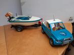 playmobil Pick-up met speedboot- 6864, Complete set, Gebruikt, Ophalen
