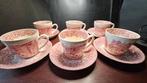 6 Ironstone Royal Tudor Ware kop en schotel, Antiek en Kunst, Antiek | Servies compleet, Ophalen of Verzenden