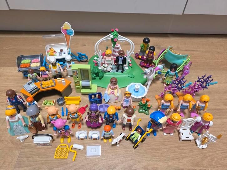 Veel playmobil setjes (trouwpartij, prinsessen, ijscoman etc, Kinderen en Baby's, Speelgoed | Playmobil, Gebruikt, Ophalen of Verzenden