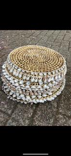 Placemats met Schelpen, Ophalen, Schaal, Rond, Zo goed als nieuw