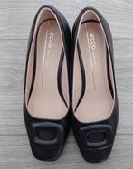 Ecco nette zwarte damesschoenen, mt. 39. z.g.a.n., Ophalen of Verzenden, Zo goed als nieuw, Zwart, Instappers