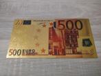 Gouden biljet 500 euro, 2002, Postzegels en Munten, Bankbiljetten | Europa | Eurobiljetten, Ophalen of Verzenden, Overige landen