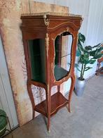 Klassieke vitrinekast, servieskast,  wijn/wishkeybar, Ophalen, Gebruikt, Glas, 150 tot 200 cm