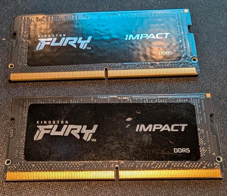 Kingston FURY Impact, 2x 16GB, DDR5-6400, Computers en Software, RAM geheugen, Zo goed als nieuw, Desktop, 32 GB, DDR5, Ophalen of Verzenden