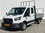 Ford Transit 350 2.0 TDCI L3H1 DC Trend RWD 7PERSOONS I OPEN, 4 cilinders, Met garantie (alle), Wit, 11 km/l