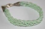 Met 5 strengen gevlochten mintgroene armband, Sieraden, Tassen en Uiterlijk, Armbanden, Ophalen of Verzenden, Nieuw, Groen
