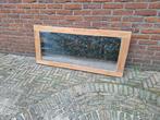 antieke spiegel, eikenhout, Antiek en Kunst, Ophalen, Rechthoekig, 100 tot 150 cm, Minder dan 100 cm