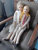 2 oude poppen, Verzamelen, Poppen, Ophalen of Verzenden, Gebruikt, Pop