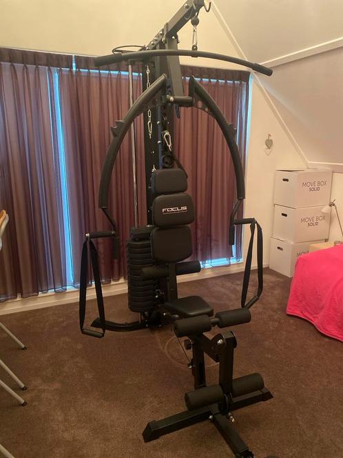 Krachtstation voor Thuis, Sport en Fitness, Fitnessapparatuur, Gebruikt, Krachtstation, Armen, Metaal, Ophalen of Verzenden