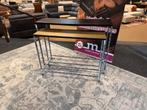 Sidetable 2-delig Aktie €149,- Zwart/Goud Direct/Leverbaar, Ophalen, Minder dan 50 cm, 50 tot 100 cm, Nieuw