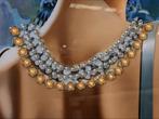 Chique Art Deco design schilderij, dame met strass steentjes, Ophalen, ., Nieuw, .