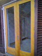 3 setje kozijn met dubbele tuindeuren, Ophalen of Verzenden, Glas, 120 cm of meer, 215 cm of meer