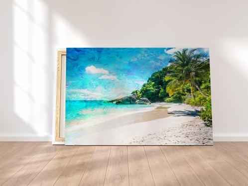 Canvas Palmboom, Antiek en Kunst, Kunst | Schilderijen | Abstract, Ophalen of Verzenden