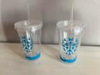 Efteling drinkbeker met deksel en rietje (2 stuks), Ophalen of Verzenden, Gebruikt, Overige typen